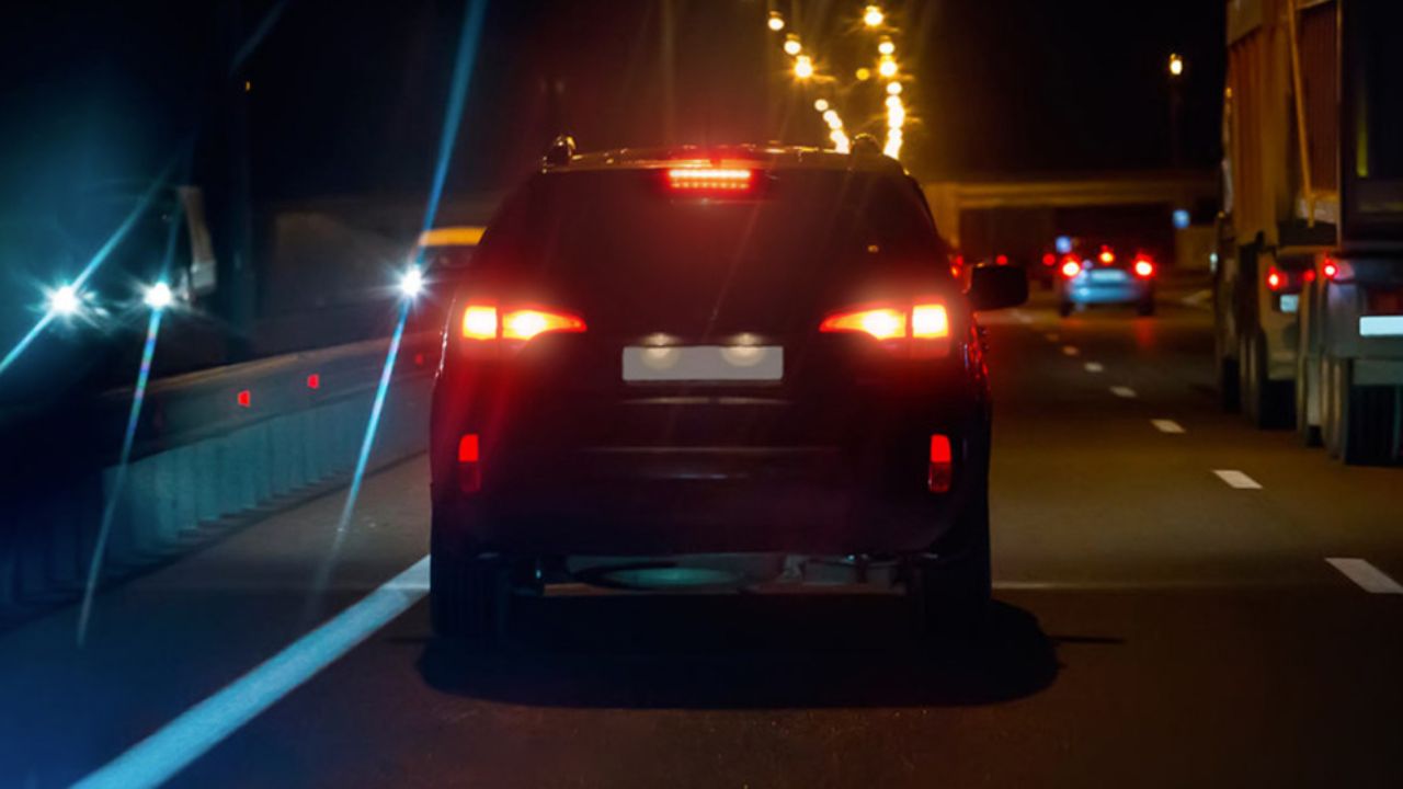 Tail Light In Car